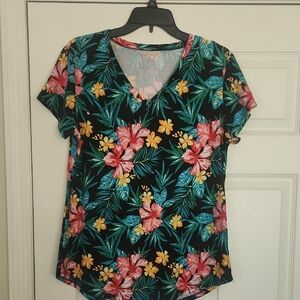 No Boundaries Pink and Orange Short Sleeve T-Shirt